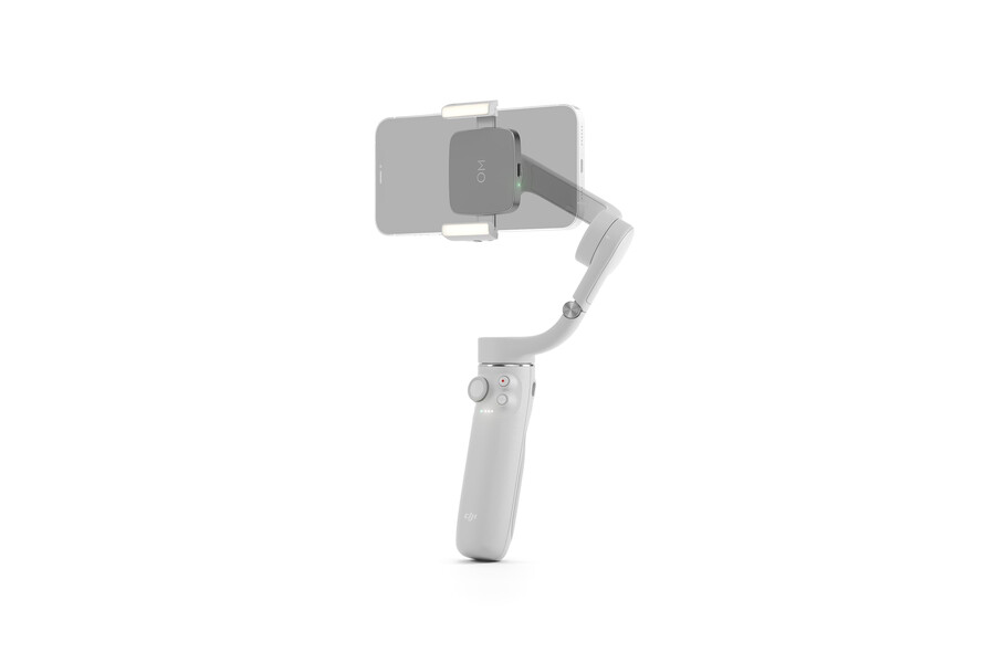 abrazadera para teléfono con luz integrada dji om