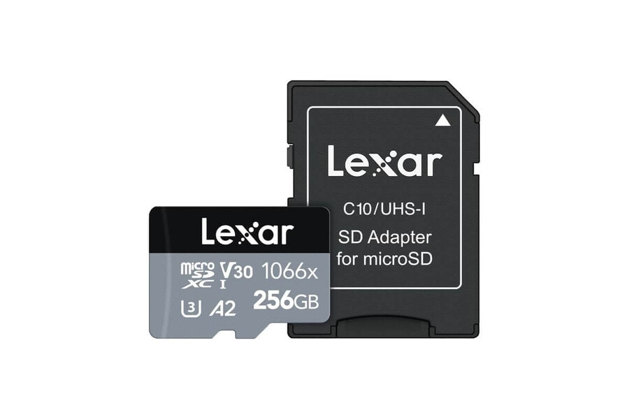 lexar professional 1066x u3 v30 a2 256 gb microsdxc