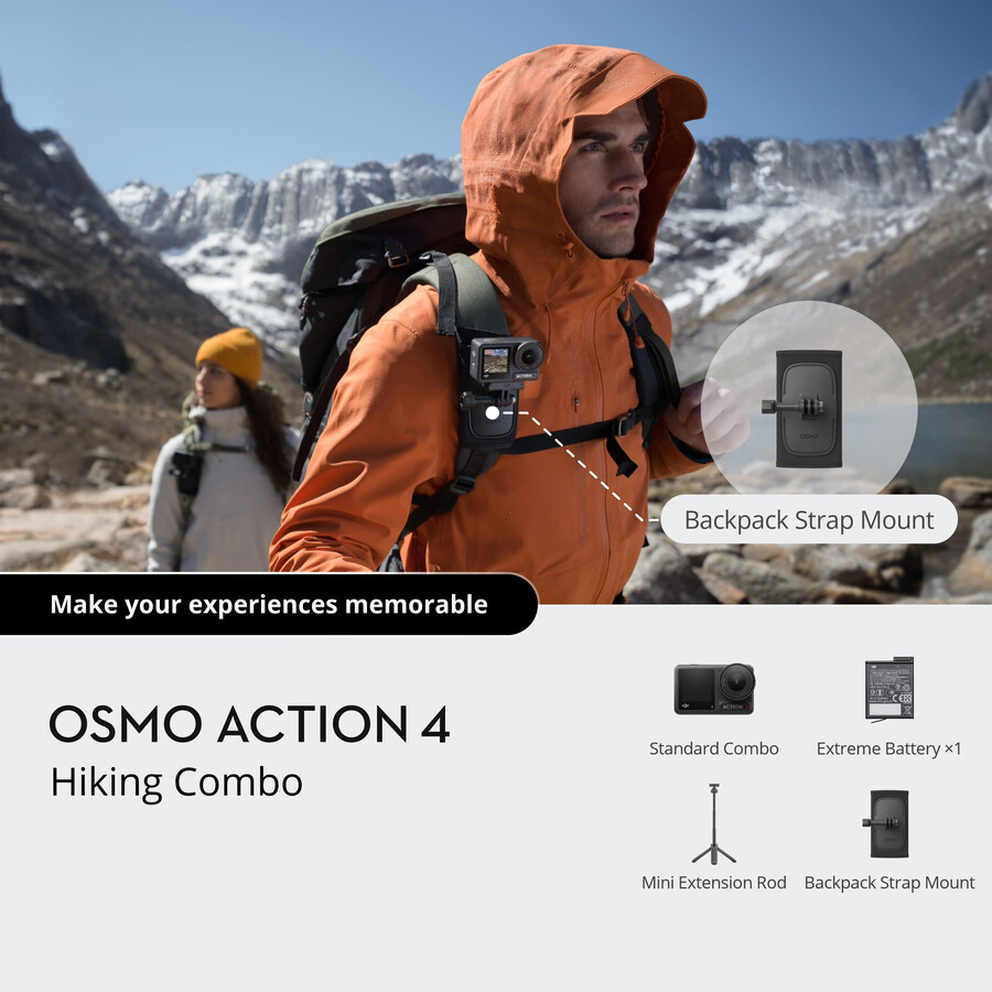 combo de senderismo osmo action 4
