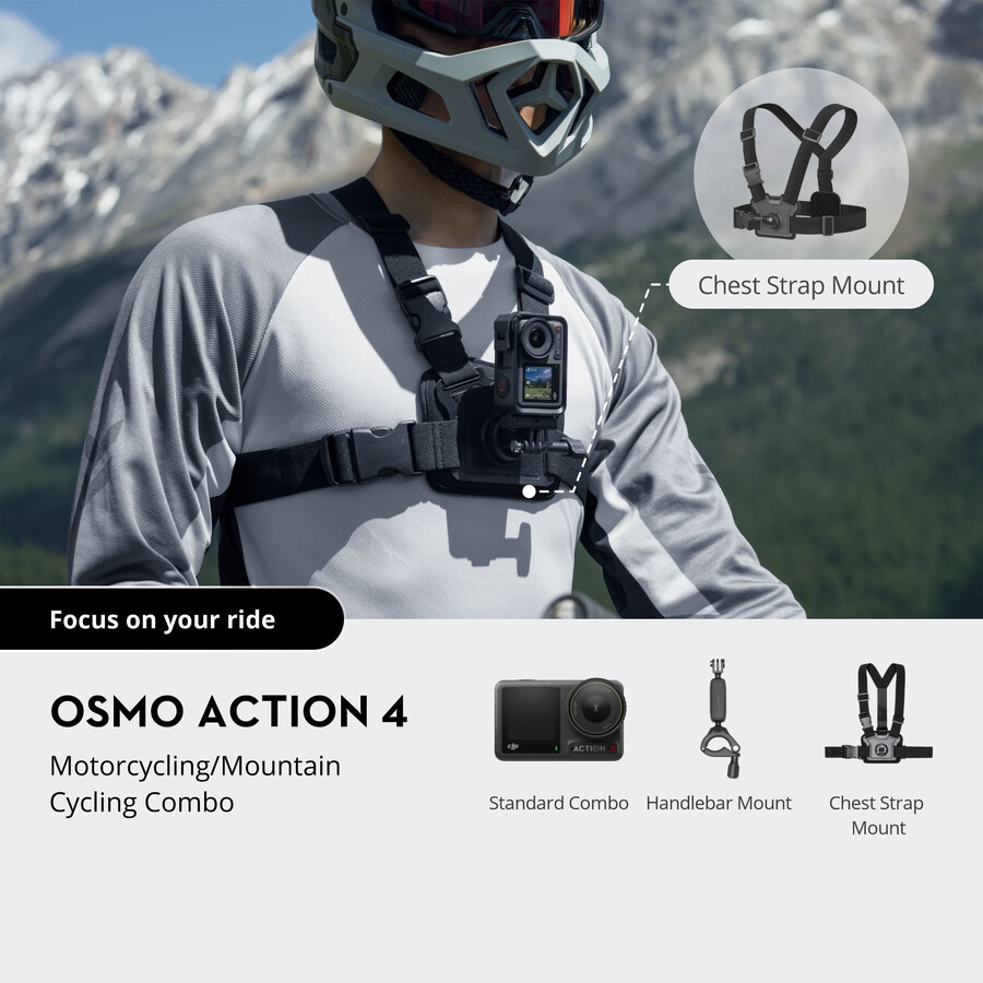 paquete para motocicletabicicleta de montaña osmo action 4