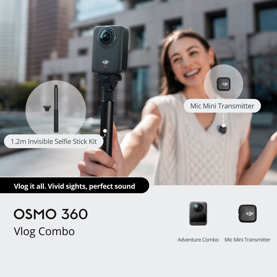 paquete de vlogs de osmo 360