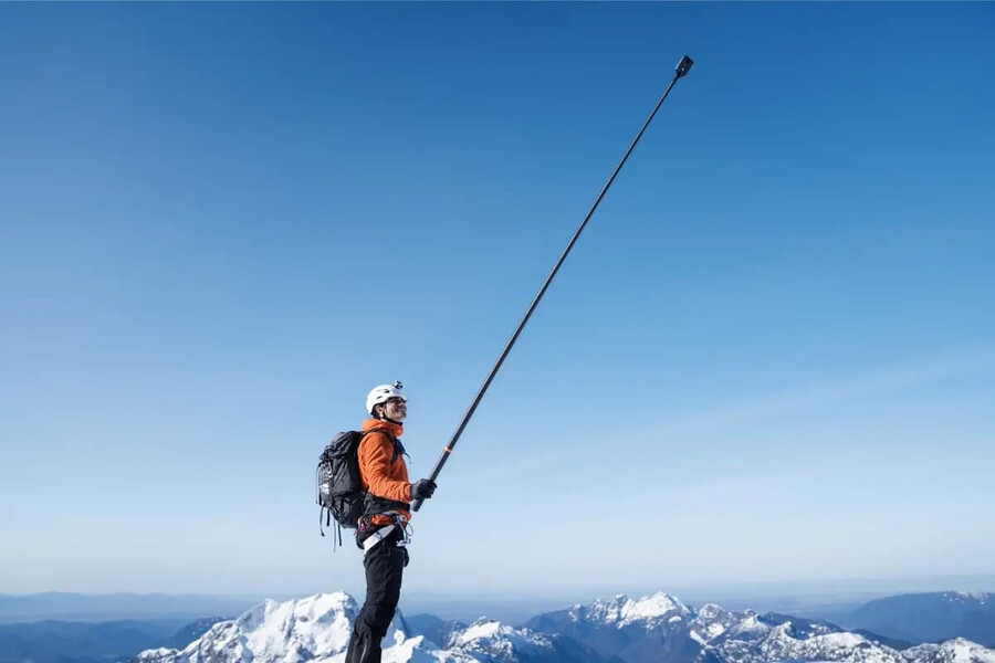 palo selfie extensible de fibra de carbono osmo de 25 m