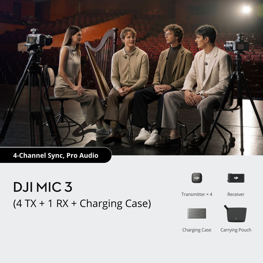 dji mic 3 4 tx 1 rx estuche de carga