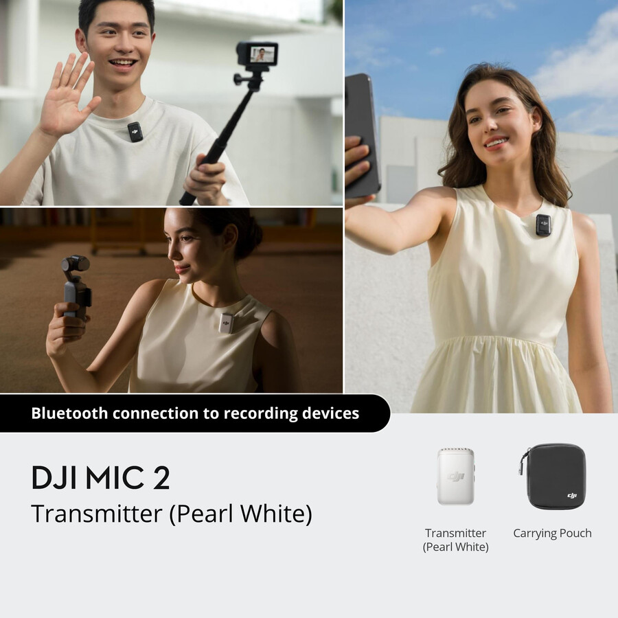 transmisor dji mic 2 blanco perla